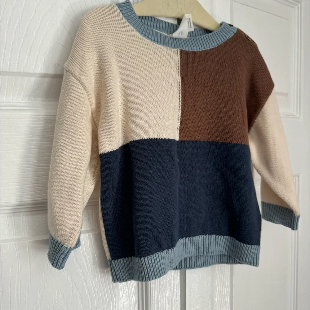 Baby boy color block sweater